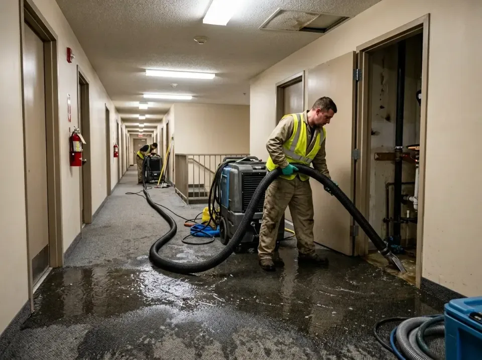 multi-unit-apartment-hallway-f-005 — frequently asked questions, Emergency Burst Pipe Water Extraction & Removal in Bear Val…